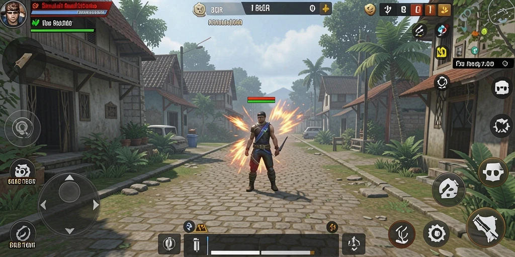 Tangkapan layar gameplay 8QR yang menampilkan berbagai skenario interaktif.