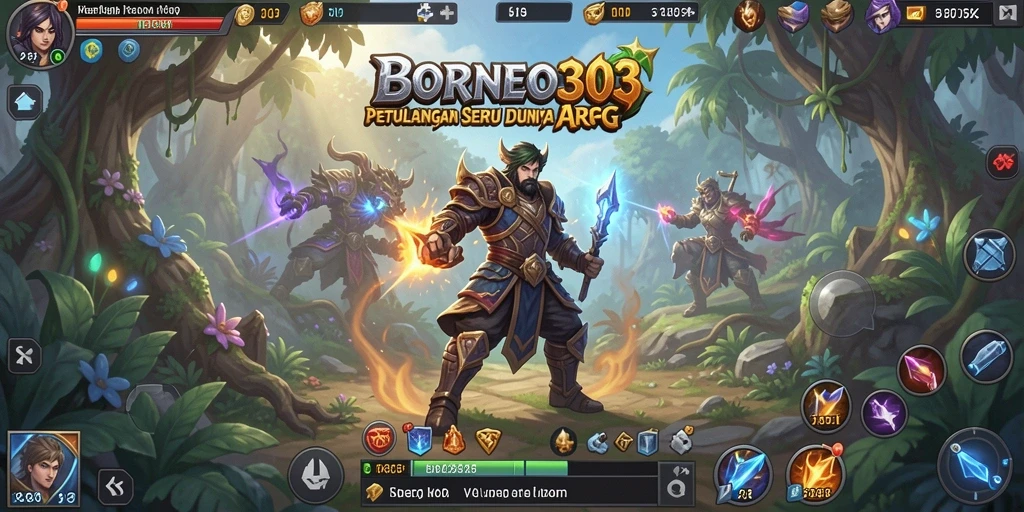 Tampilan menakjubkan dari gameplay ARPG di BORNEO303.