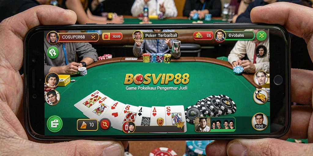 Tampilan gameplay Poker yang menarik di BOSVIP88.