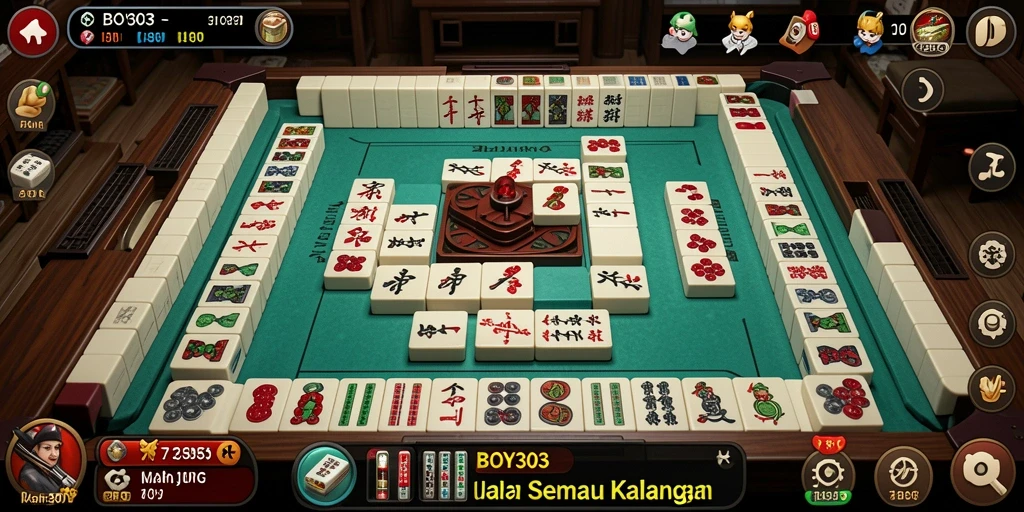 Tampilan menarik gameplay Mahjong BOY303 yang seru.