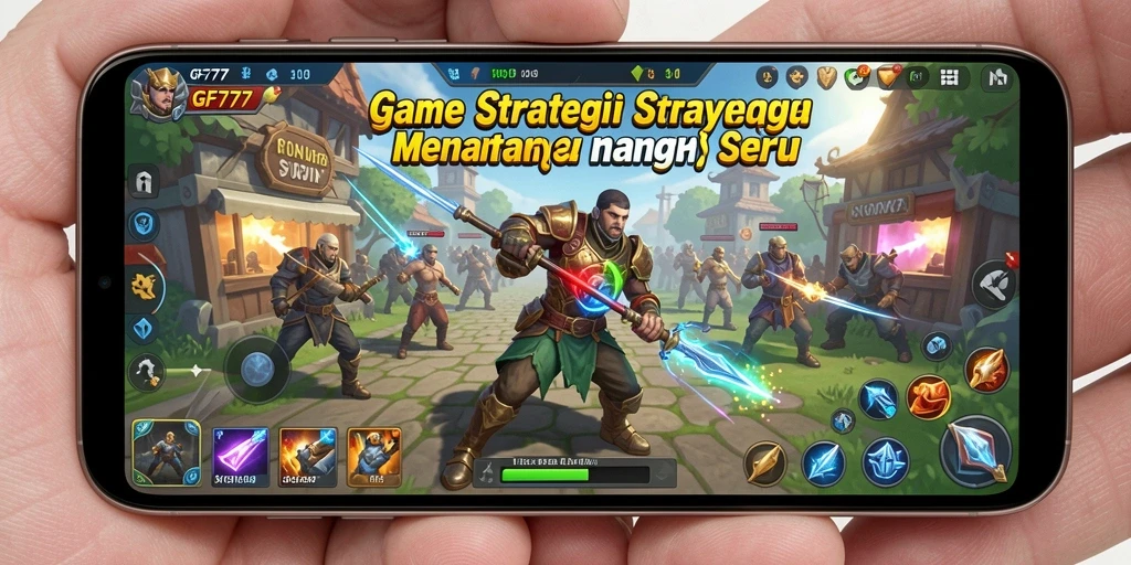 Tampilan gameplay GF777 dengan pertempuran strategis yang intens.