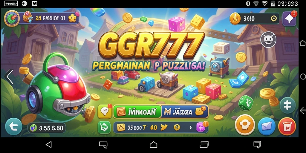 Tangkapan layar GGR777 menampilkan gameplay puzzle yang menantang.