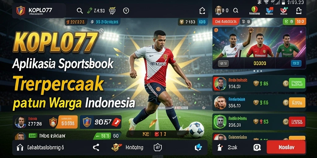 Tampilan menarik dari aplikasi KOPLO77 saat melakukan taruhan olahraga.