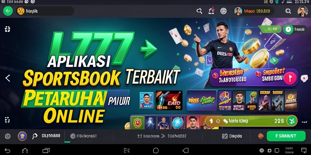 Tampilan utama L777 menampilkan pertandingan dan opsi taruhan secara dinamis.