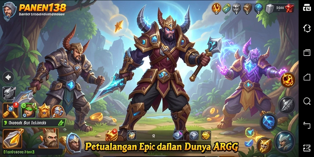 Tampilan gameplay dinamis di dunia ARPG yang menakjubkan.