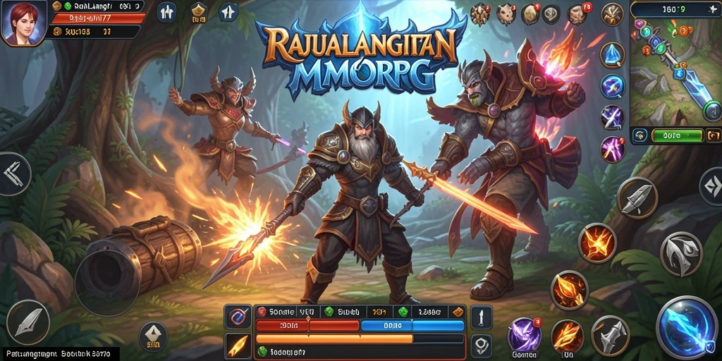 Tangkapan layar RAJALANGIT77 menampilkan petualangan seru dalam dunia MMORPG.