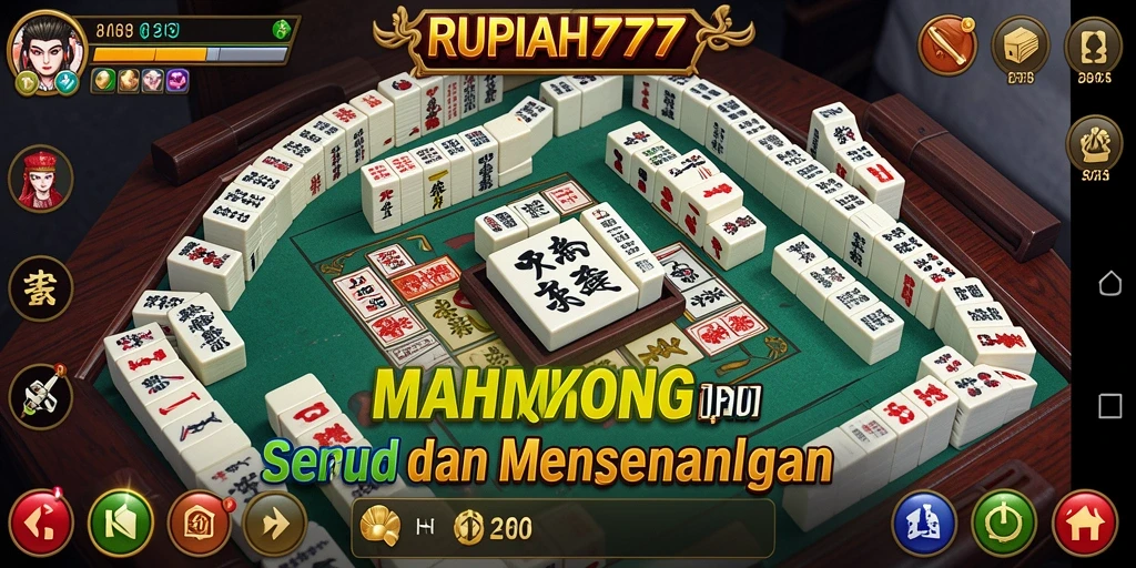 Screenshot gameplay RUPIAH777 yang menampilkan tantangan Mahjong yang menarik.
