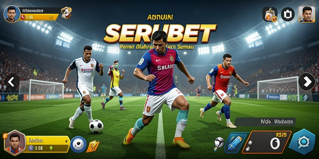 Tampilan gameplay SERUBET yang kompetitif dan seru.