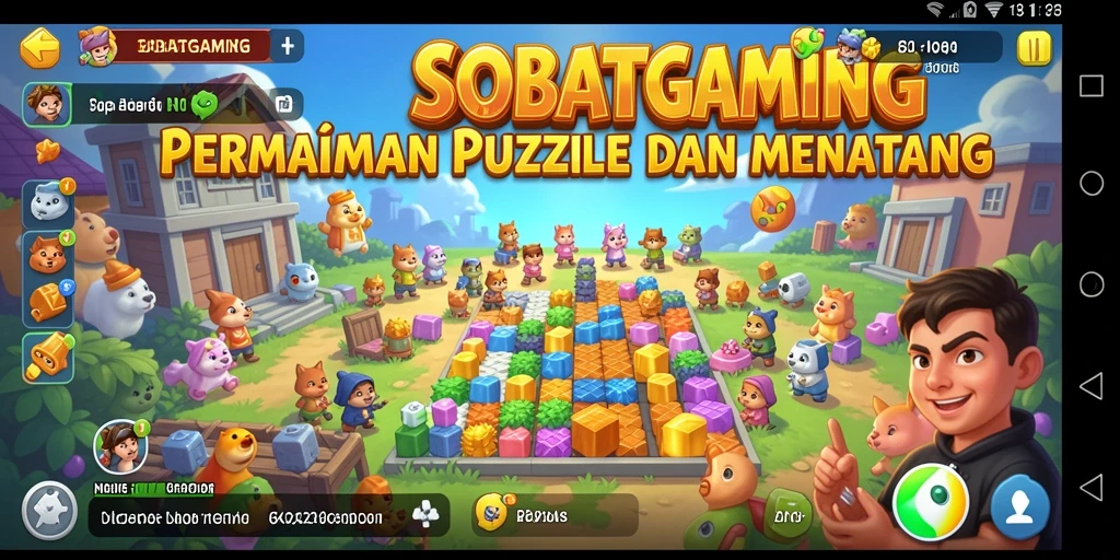Tampilan gameplay SOBATGAMING yang seru dan menantang.