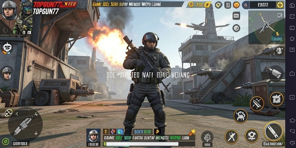 Tampilan menarik dari gameplay Idle di TOPGUN77 yang mengasyikkan.